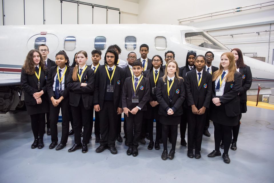 Students from Bristol Metropolitan Academy at City of Bristol College's AEC