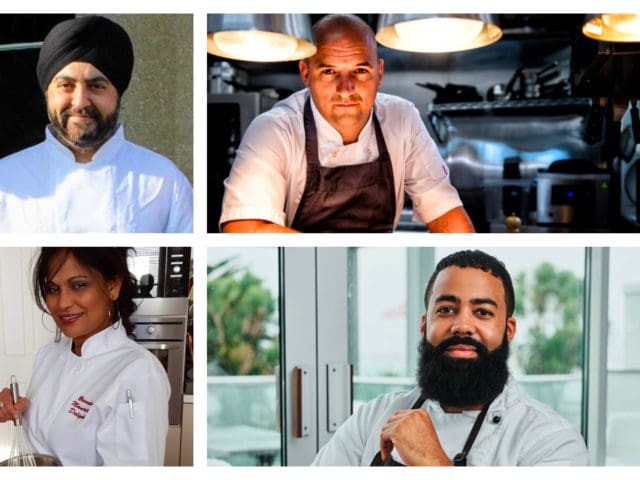 Four of the chefs who put on the masterclasses