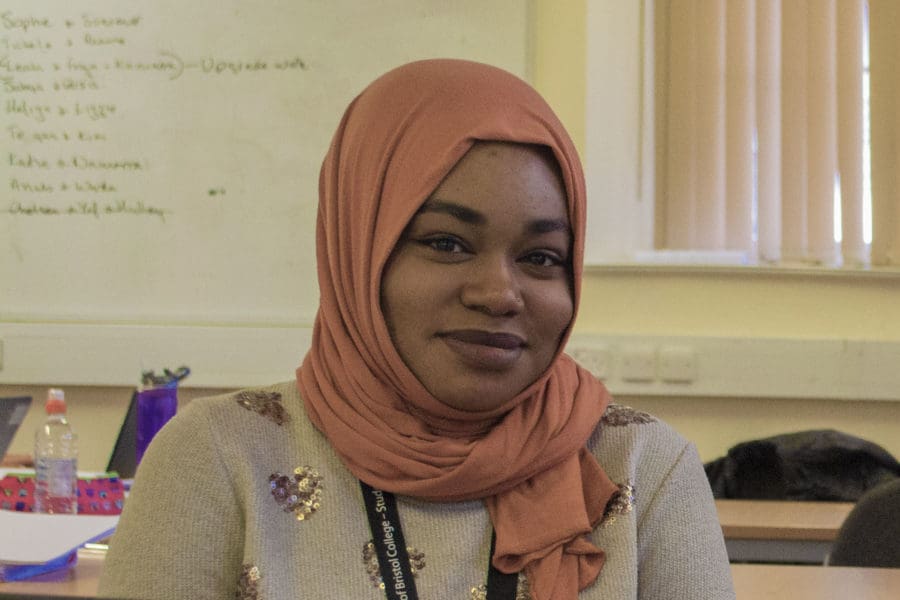 Student in headscarf