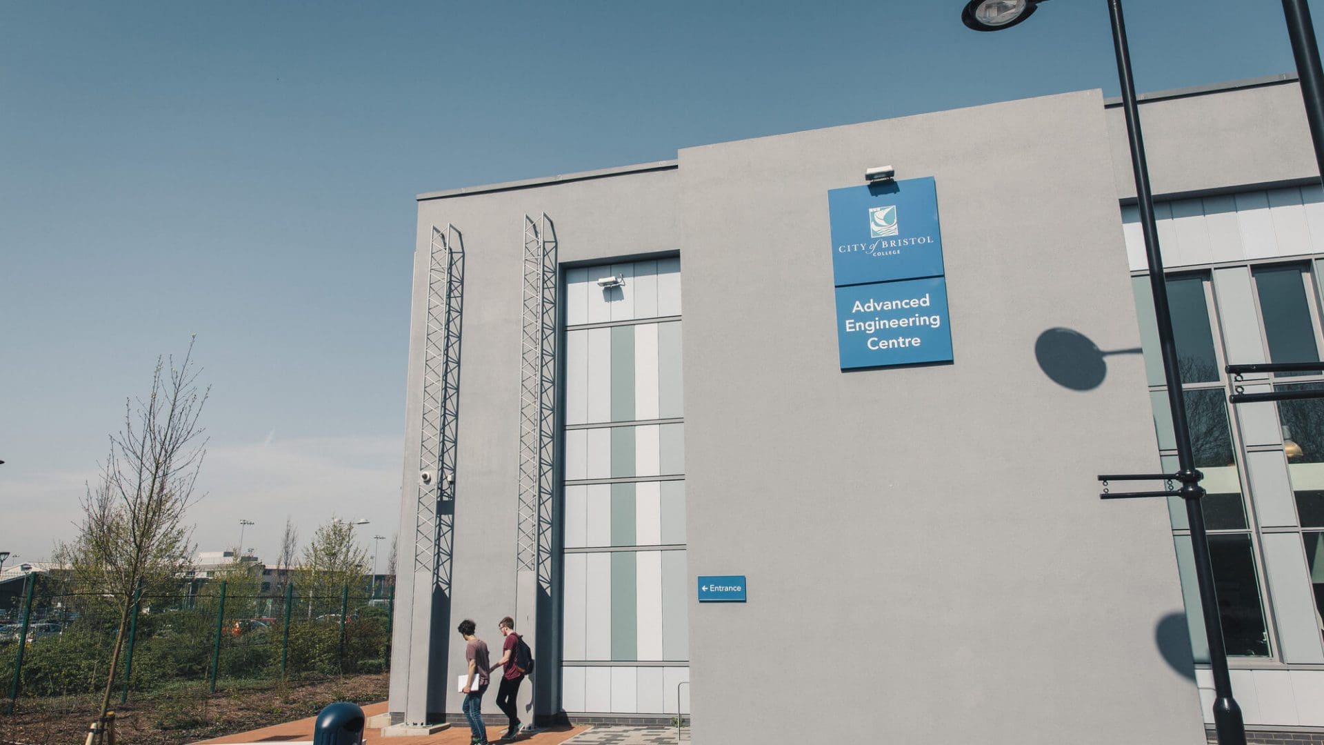 Outside image of City of Bristol College's Advanced Engineering Centre
