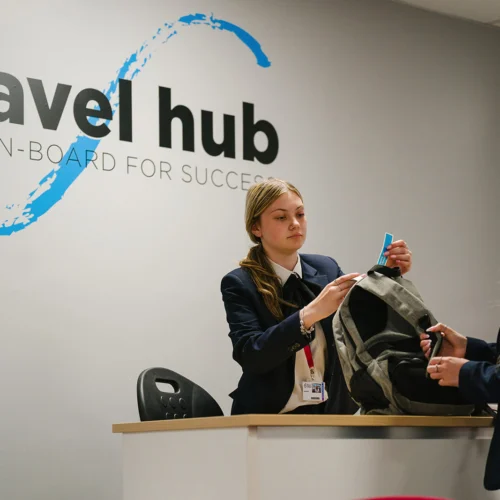Travel and Tourism students.