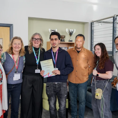 City of Bristol College students honoured with Business West John Savage Award for ‘Improved Opportunity’.