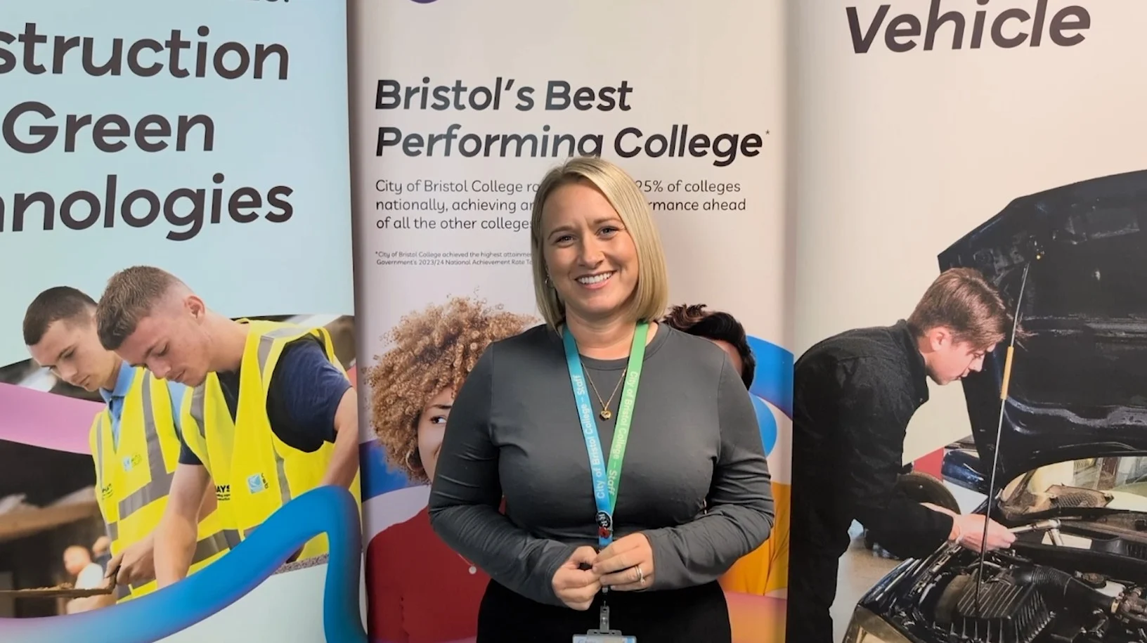 Image shows Rebecca Collins - Programme Manager at City of Bristol College.