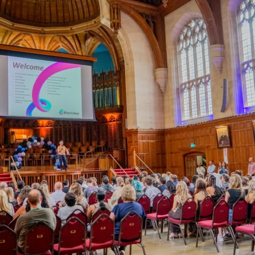 Imagine shows the crowd at the Further Education Graduation Ceremony 2025.