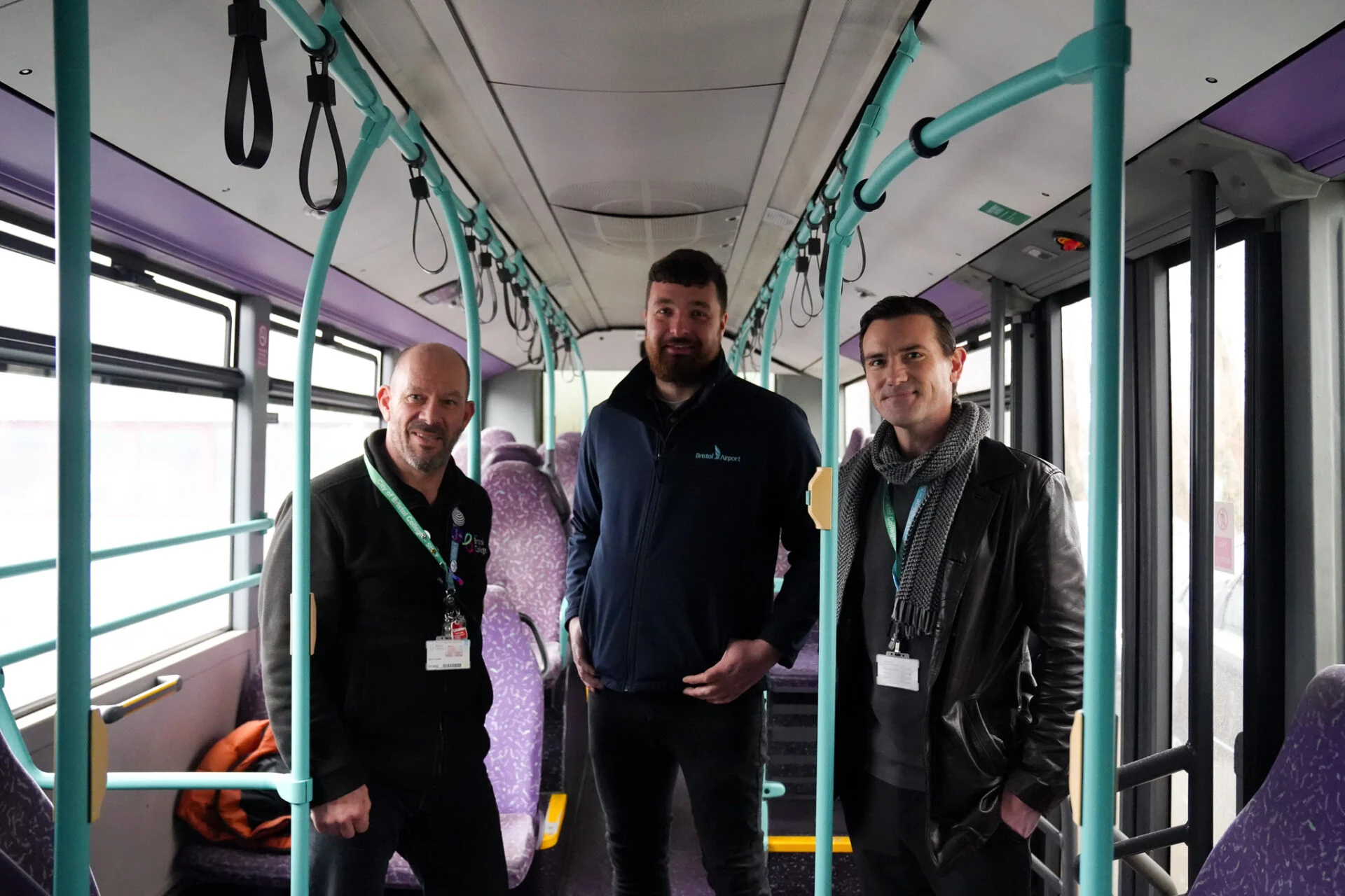 An articulated bus that Bristol Airport donated to the Parkway Centre.