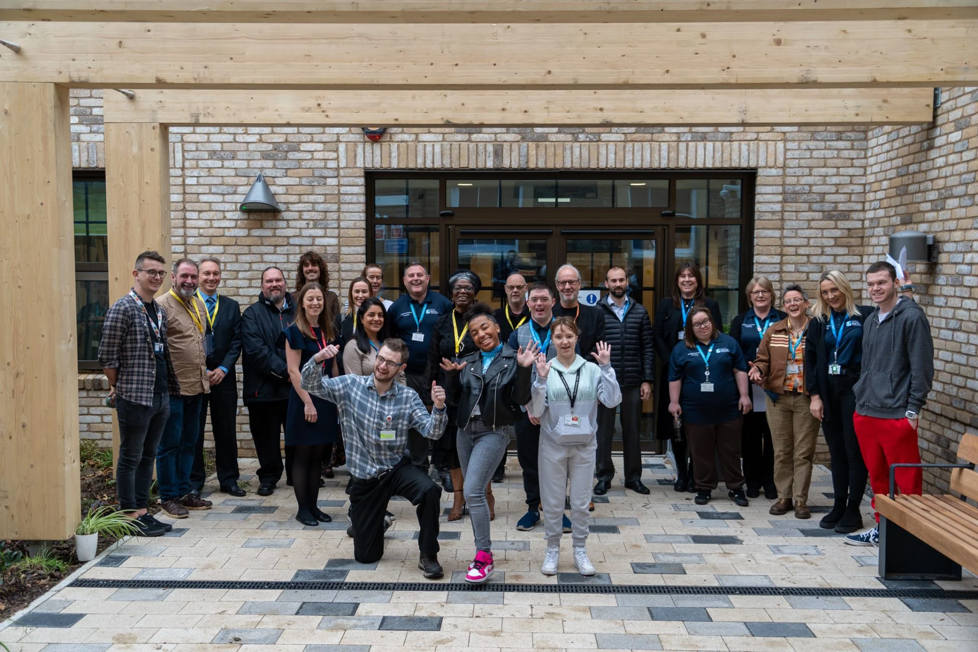 Students and colleagues pictured at the opening of the college's second residential training facility at the Ashley Down Centre.