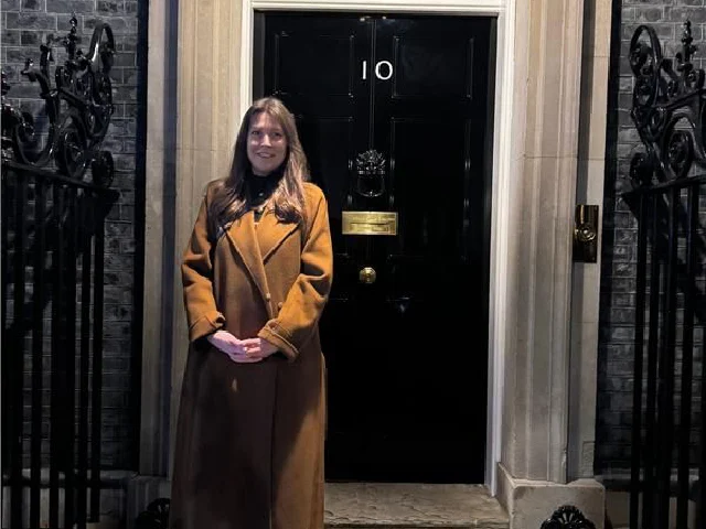 Julia Gray at 10 Downing Street.