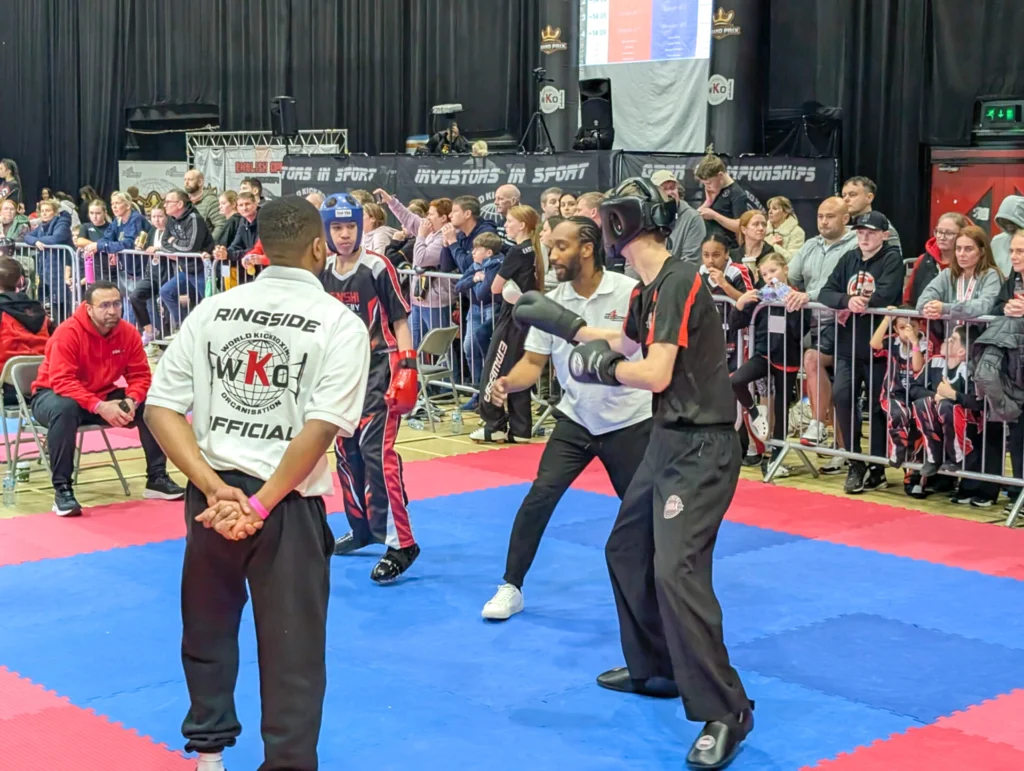 Kickboxing champion student.