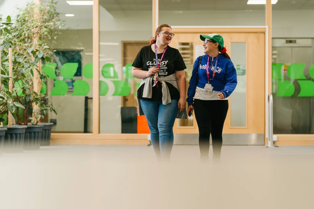Students talking