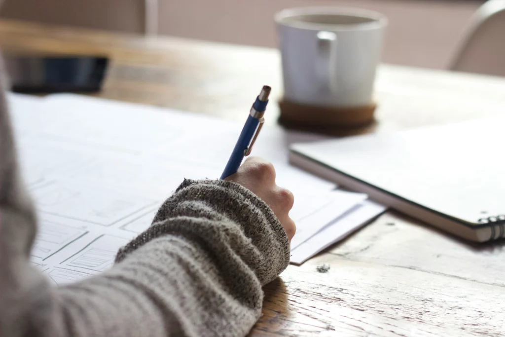 Person studying